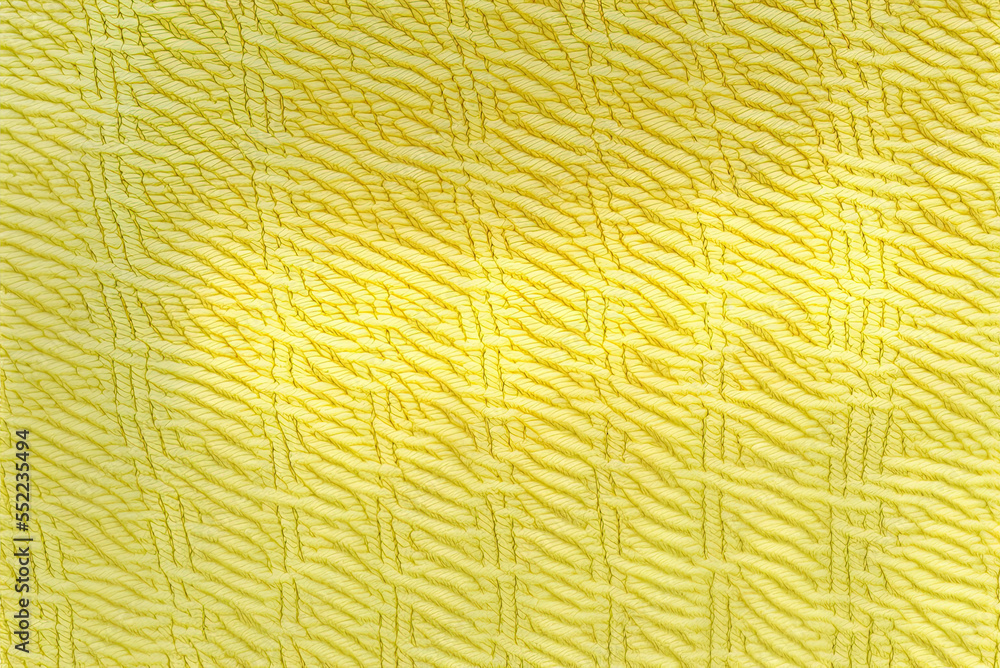 Poster background created using a textured, yellow knit cloth. generative ai