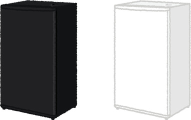 冷蔵庫（1ドア）のイラスト