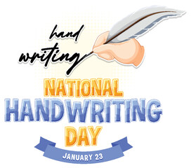 National Handwriting Day Banner Design