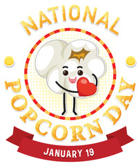 National popcorn day banner design