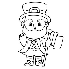 st patrick day outline cartoon