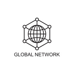 global network icon , business icon