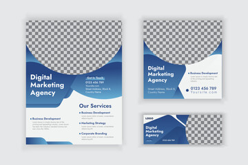 Creative Modern Corporate Flyer Social Media Post and Web Banner Template Design