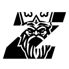 Zeus Thunderbolt Esport gaming mascot logo template Vector. Modern Head Zeus Thunderbolt Logo Vector, Illustration
