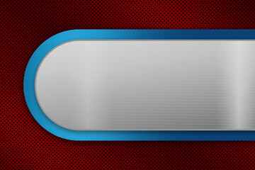 Steel backdrop with metal texture. Sheet metal with perforations