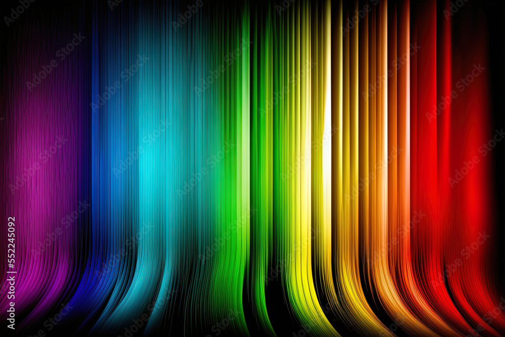 Poster colorful abstract backdrop with the rainbow spectrum generative ai