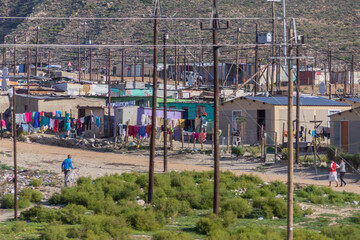 Fototapeta na wymiar Poverty homes in a township