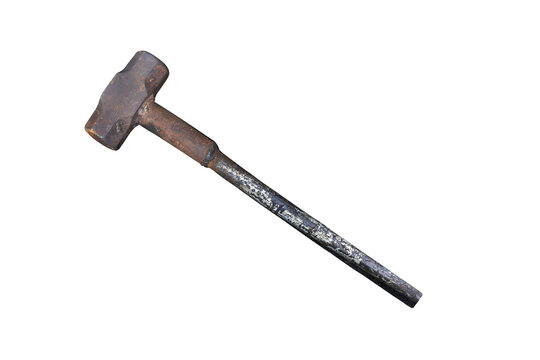 Blacksmith hammer isolated on transparent background.