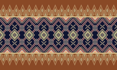 Geometric ethnic flower pattern for background,fabric,wrapping,clothing,wallpaper,Batik,carpet,embroidery style.	
