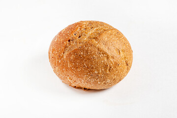 fresh bread on the white background