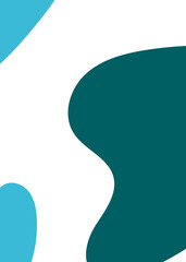 Blue Green Abstract Shape Background