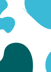 Blue Green Abstract Shape Background