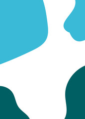 Blue Green Abstract Shape Background