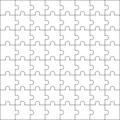 Square Puzzle Line Pattern
