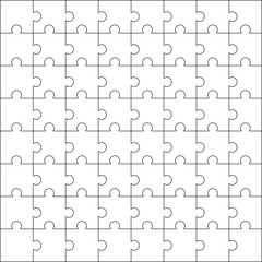 Square Puzzle Line Pattern