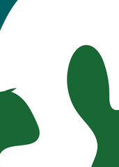 Blue Green Abstract Shape Background