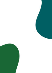 Blue Green Abstract Shape Background
