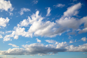 Fototapeta premium White clouds on the blue sky