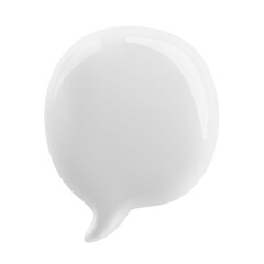 3d talking cloud, shiny cloud foam. 3d talking ballon. Transparent white cloud foam illustration. Modern chatting bubble.
