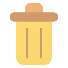 trash flat icon