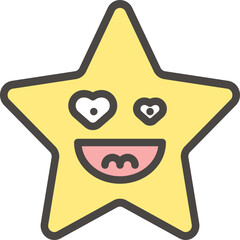 Love star emoji icon