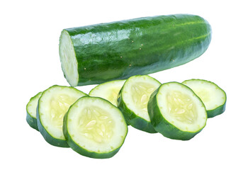 Fresh cucumber on white background, Cucumber on white background PNG File.