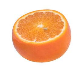 Fresh Orange with leaf on white background, Orange fruit on white background PNG File.