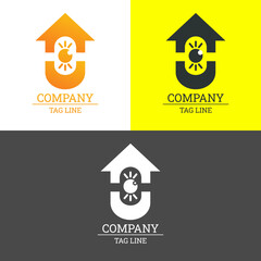Eye Lens Home Vector Logo Design, Suitable For Building Business