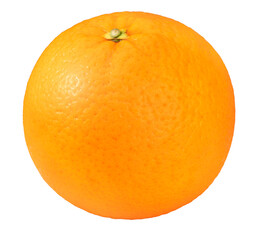 Fresh Orange with leaf on white background, Orange fruit on white background PNG File.