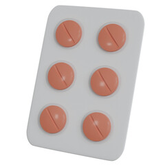 3D Rendering Medical Healthcare Icon. Medicine Pharmaceutical Panel. PNG Transparent Background.