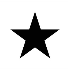 Star icon symbol vector, black star vector