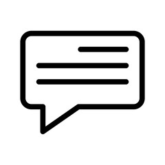 comment line icon illustration vector graphic