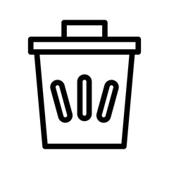 trash line icon illustration vector graphic