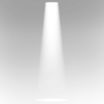 White Spotlight Isolated On Transparent Background