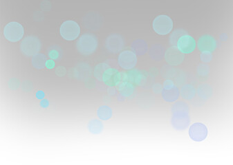 Abstract blue shining bokeh isolated on transparent background