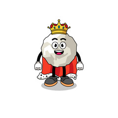 Mascot Illustration of crumpled paper king