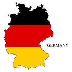 Fototapeta premium Germany map vector illustration. Global economy. Famous country. Western Europe. Europe.