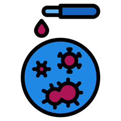 petri disk filled outline icon
