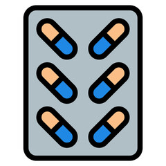 pills filled outline icon