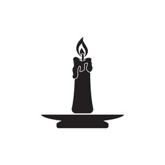 candle icon vector illustration template design