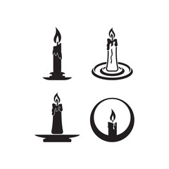 candle icon vector illustration template design