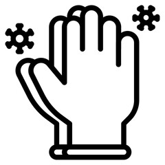 glove outline icon