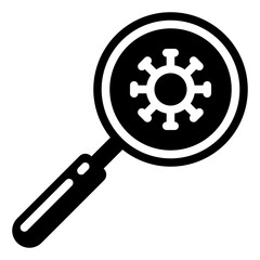Obraz premium magnifying glass glyph icon