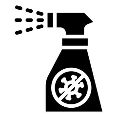 spray glyph icon