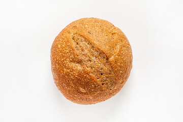 fresh bread on the white background
