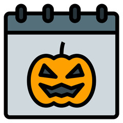 halloween filled outline icon