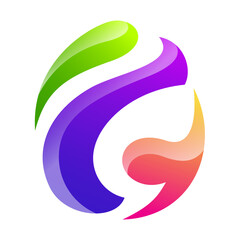  abstract icon logo modern vector