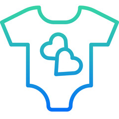baby outfit icon