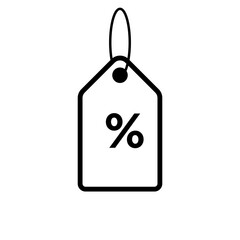 price tag vector illustration in trendy flat design
