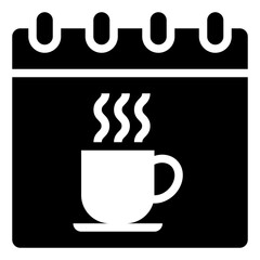 coffee break glyph icon